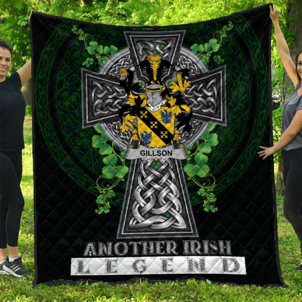 Gillson Irish Family Crest Premium Quilt - Irish Legend