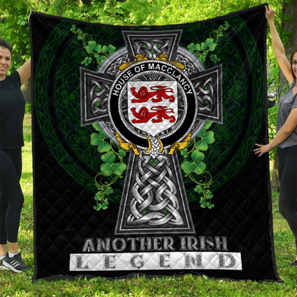 House of MACCLANCY Irish Family Crest Premium Quilt - Irish Legend