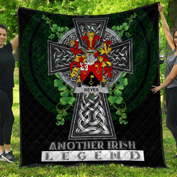 Keyes Irish Family Crest Premium Quilt - Irish Legend