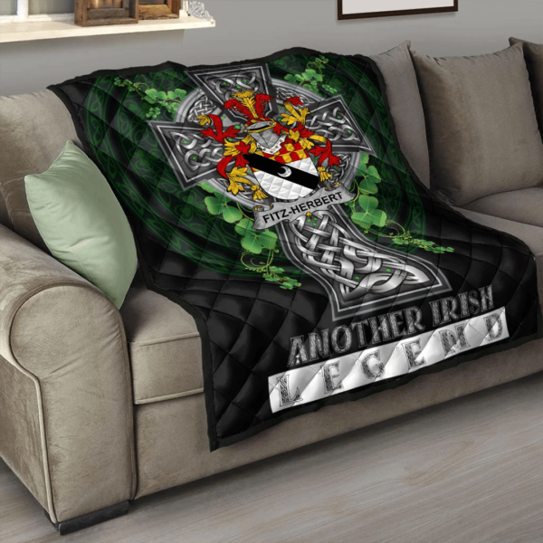 Fitz-Herbert Irish Family Crest Premium Quilt - Irish Legend - Image 3