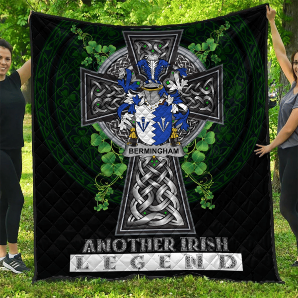 Bermingham Irish Family Crest Premium Quilt - Irish Legend