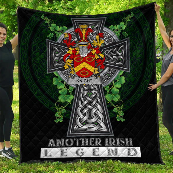 Knight Irish Family Crest Premium Quilt - Irish Legend