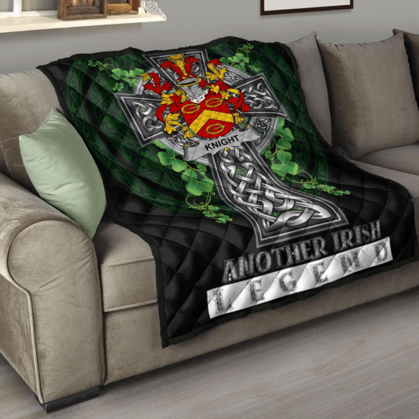 Knight Irish Family Crest Premium Quilt - Irish Legend - Image 3