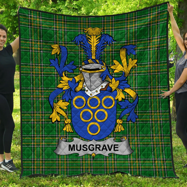 Musgrave Irish Family Crest Premium Quilt - Irish National Tartan