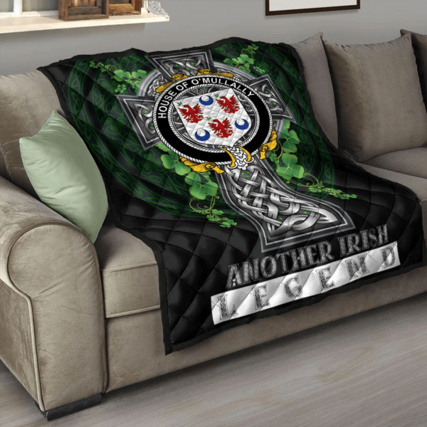 House of O'MULLALLY Irish Family Crest Premium Quilt - Irish Legend - Image 3