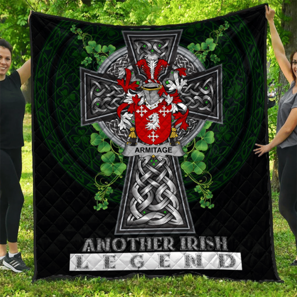 Armitage Irish Family Crest Premium Quilt - Irish Legend