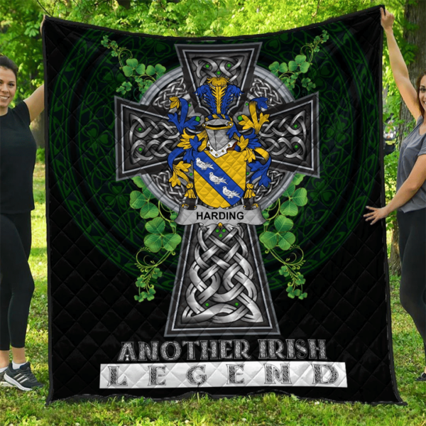 Harding Irish Family Crest Premium Quilt - Irish Legend