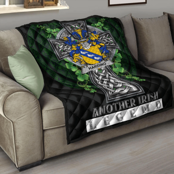 Harding Irish Family Crest Premium Quilt - Irish Legend - Image 3