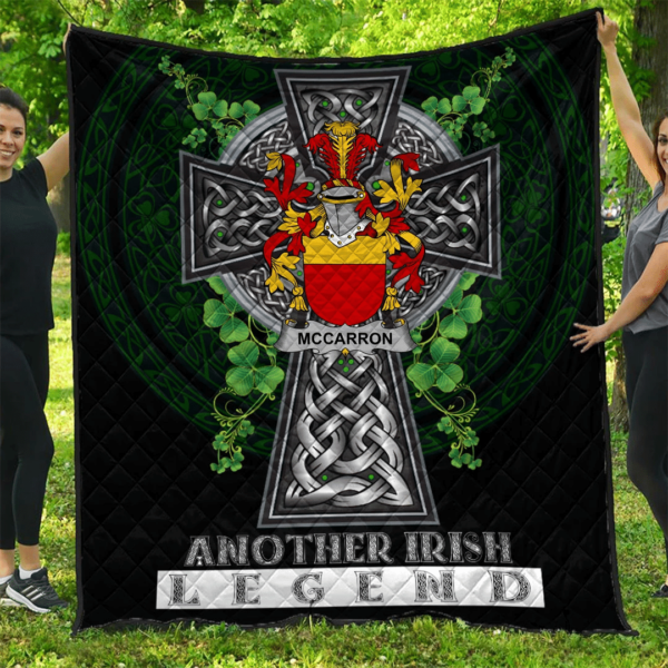 McCarron Irish Family Crest Premium Quilt - Irish Legend