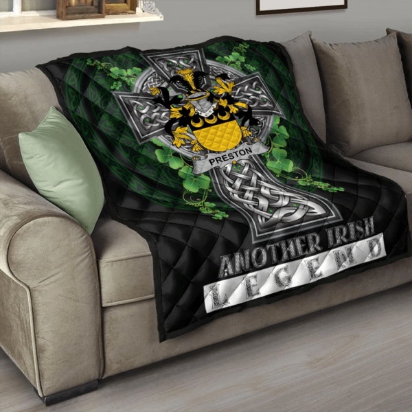 Preston Irish Family Crest Premium Quilt - Irish Legend - Image 3