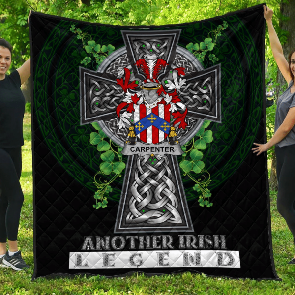 Carpenter Irish Family Crest Premium Quilt - Irish Legend