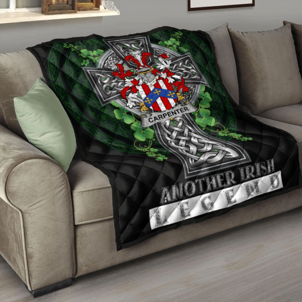 Carpenter Irish Family Crest Premium Quilt - Irish Legend - Image 3