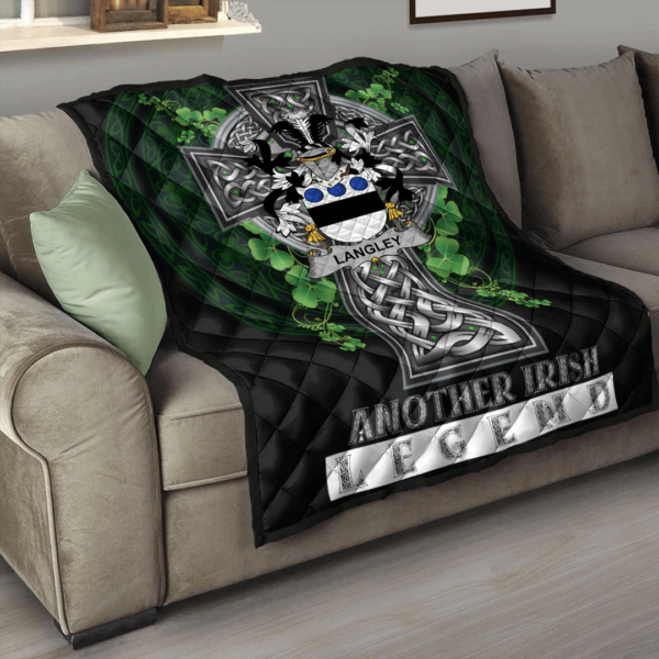 Langley Irish Family Crest Premium Quilt - Irish Legend - Image 3