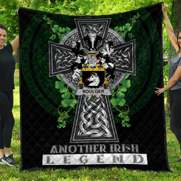 Boulger or O'Bolger Irish Family Crest Premium Quilt - Irish Legend