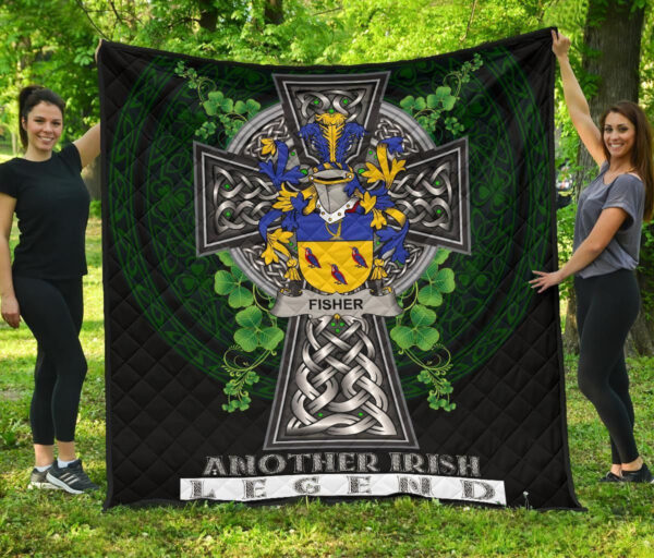 Fisher Ireland Premium Quilt Family Crest Ireland Legend