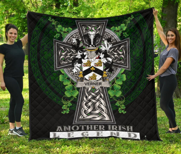 Verner Ireland Premium Quilt Family Crest Ireland Legend