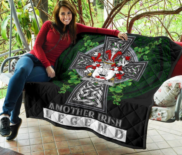 Leary or O'Leary Ireland Premium Quilt Family Crest Ireland Legend - Image 7