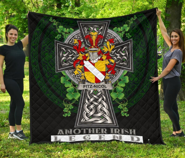 Fitz-Nicol Ireland Premium Quilt Family Crest Ireland Legend