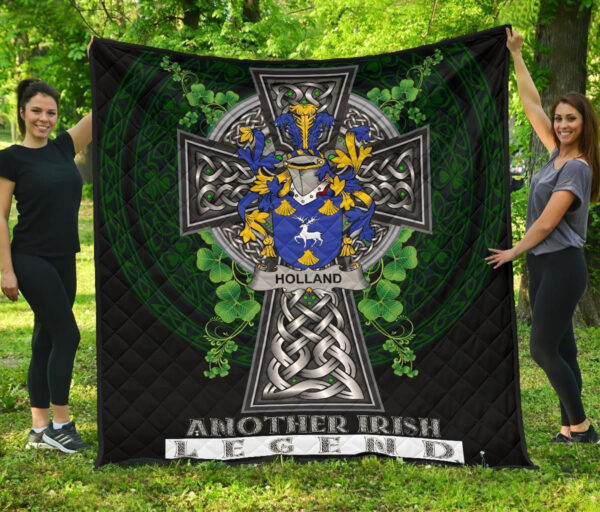 Holland Ireland Premium Quilt Family Crest Ireland Legend