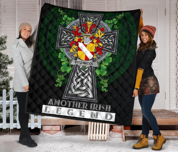 Fitz-Nicol Ireland Premium Quilt Family Crest Ireland Legend - Image 2