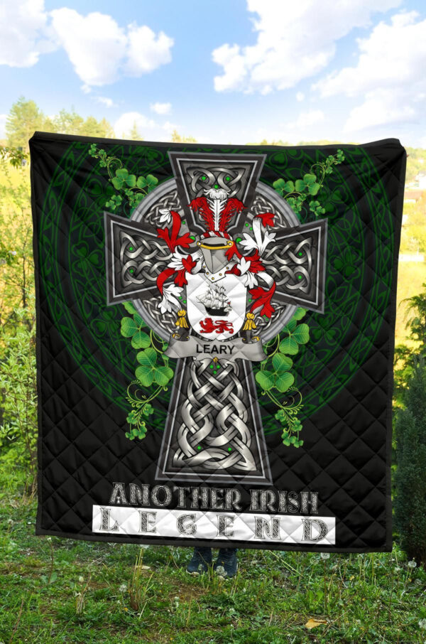 Leary or O'Leary Ireland Premium Quilt Family Crest Ireland Legend - Image 4