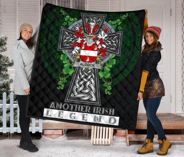 Alcock Ireland Premium Quilt Family Crest Ireland Legend - Image 2