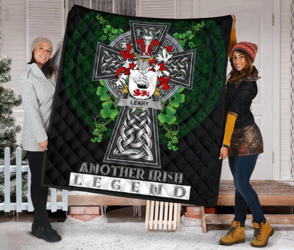 Leary or O'Leary Ireland Premium Quilt Family Crest Ireland Legend - Image 2