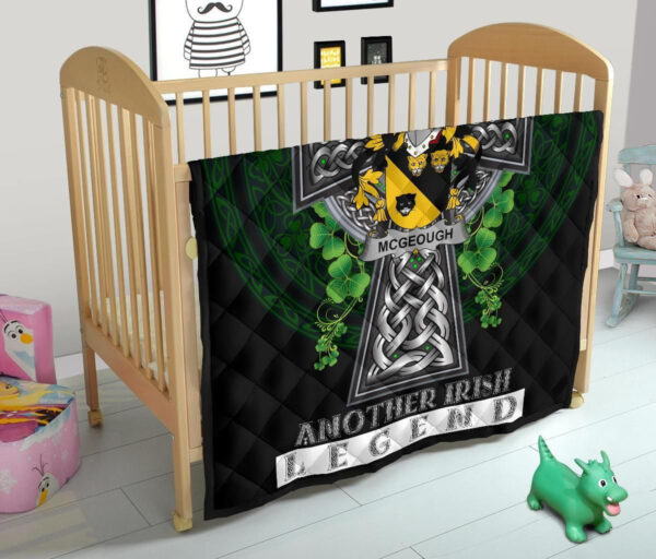 McGeough or McGough Ireland Premium Quilt Family Crest Ireland Legend - Image 12