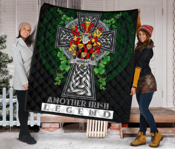 Wiggat Ireland Premium Quilt Family Crest Ireland Legend - Image 2