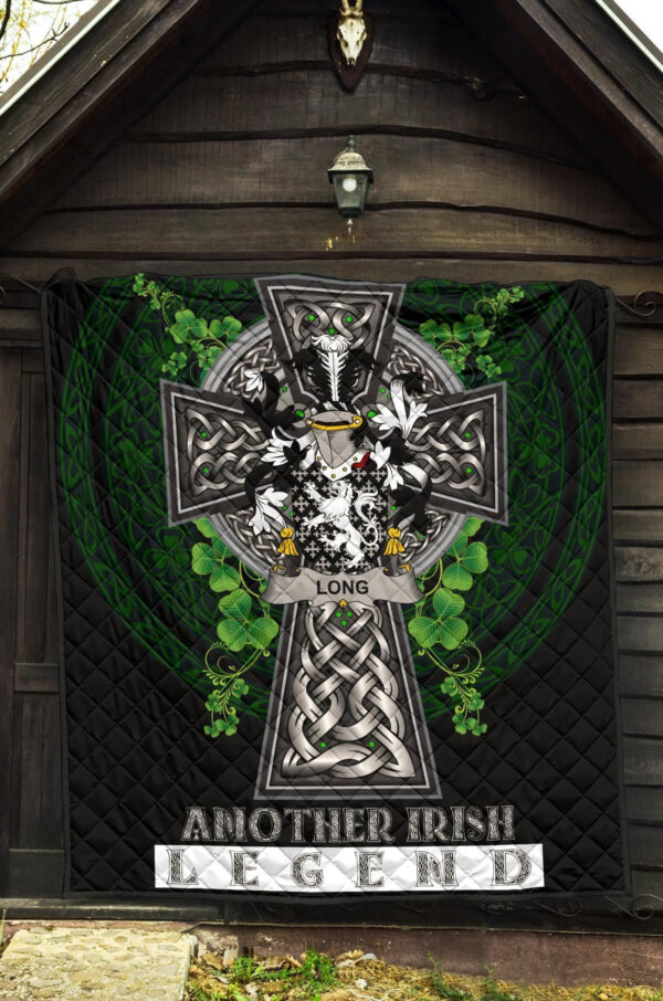 Long or Longe Ireland Premium Quilt Family Crest Ireland Legend - Image 5