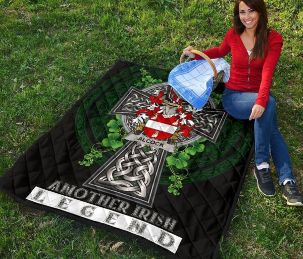 Alcock Ireland Premium Quilt Family Crest Ireland Legend - Image 6