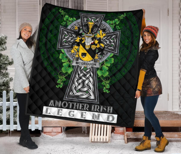 McGeough or McGough Ireland Premium Quilt Family Crest Ireland Legend - Image 2