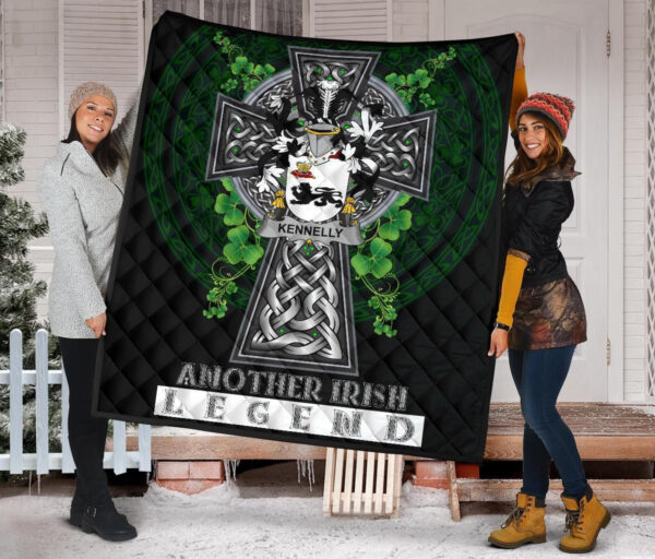 Kennelly or O'Kineally Ireland Premium Quilt Family Crest Ireland Legend - Image 2