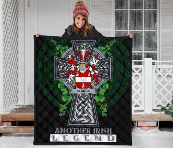 Alcock Ireland Premium Quilt Family Crest Ireland Legend - Image 3