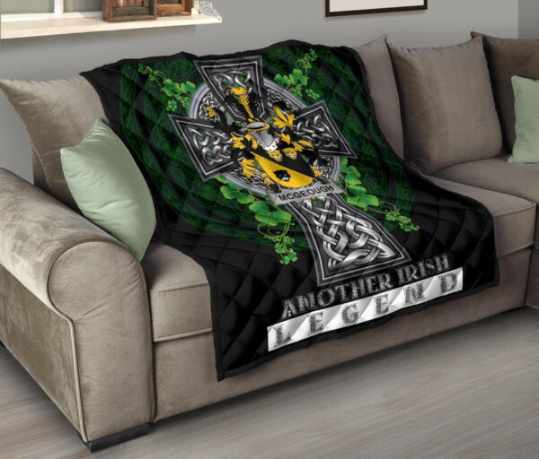 McGeough or McGough Ireland Premium Quilt Family Crest Ireland Legend - Image 9