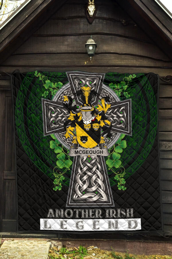 McGeough or McGough Ireland Premium Quilt Family Crest Ireland Legend - Image 5