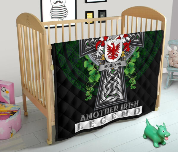 McGlynn or Glynn Ireland Premium Quilt Family Crest Ireland Legend - Image 12