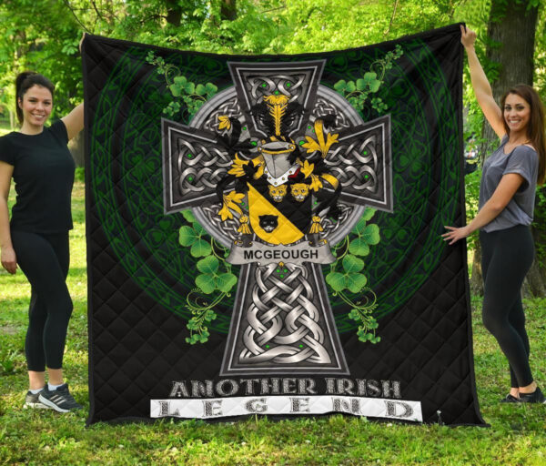 McGeough or McGough Ireland Premium Quilt Family Crest Ireland Legend