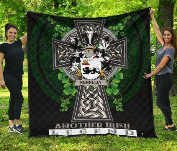 Kennelly or O'Kineally Ireland Premium Quilt Family Crest Ireland Legend