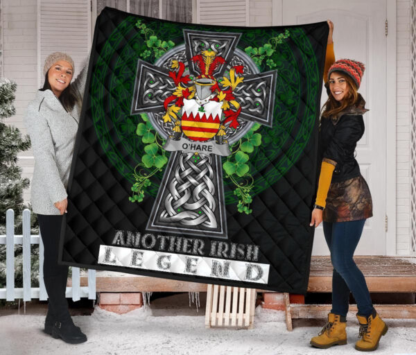 Hare or O'Hare Ireland Premium Quilt Family Crest Ireland Legend - Image 2