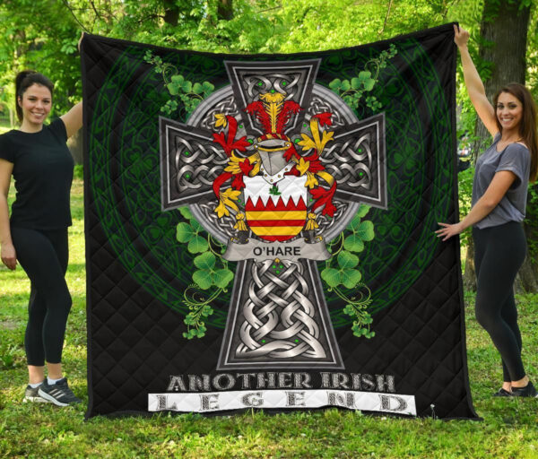 Hare or O'Hare Ireland Premium Quilt Family Crest Ireland Legend