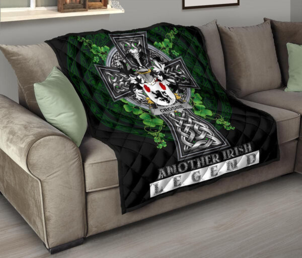 Crosbie or McCrossan Ireland Premium Quilt Family Crest Ireland Legend - Image 9