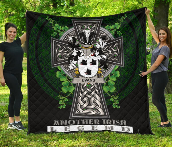 Evans Ireland Premium Quilt Family Crest Ireland Legend