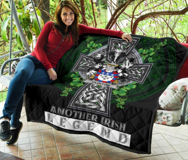 Clinton Ireland Premium Quilt Family Crest Ireland Legend - Image 7