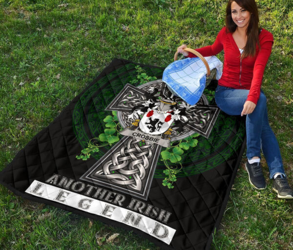 Crosbie or McCrossan Ireland Premium Quilt Family Crest Ireland Legend - Image 6