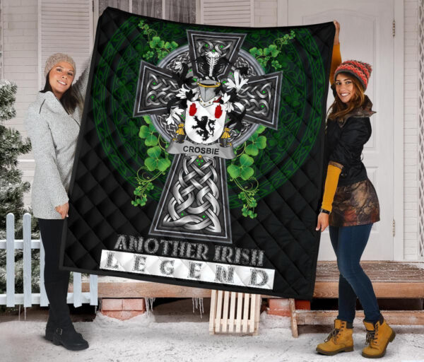 Crosbie or McCrossan Ireland Premium Quilt Family Crest Ireland Legend - Image 2