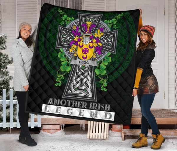 Begg Ireland Premium Quilt Family Crest Ireland Legend - Image 2