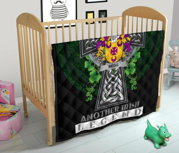 Begg Ireland Premium Quilt Family Crest Ireland Legend - Image 12