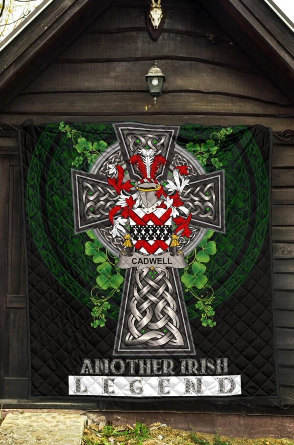 Cadwell or Caddell Ireland Premium Quilt Family Crest Ireland Legend - Image 5