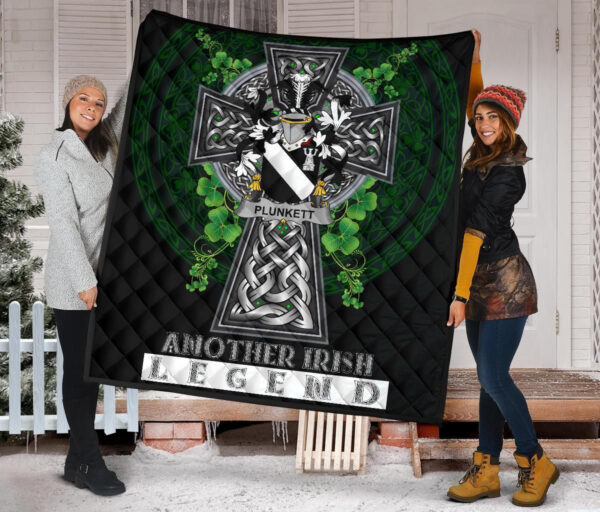 Plunkett Ireland Premium Quilt Family Crest Ireland Legend - Image 2